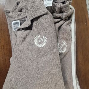 PINK Victoria's Secret Beige Fleece Pants